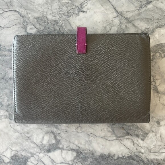 Celine Leather Multifunction Bi-fold Wallet Gray - Picture 2 of 9